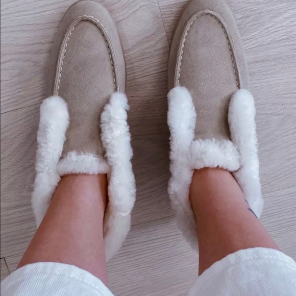 Ankle Boots Cow Suede Leather Natural Fur - Picture 3 of 4